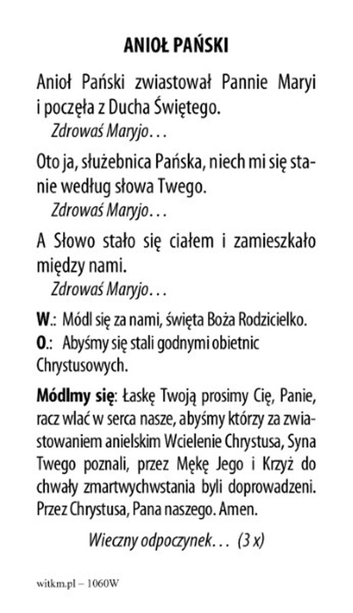 Psychologia wiary i anioł pański