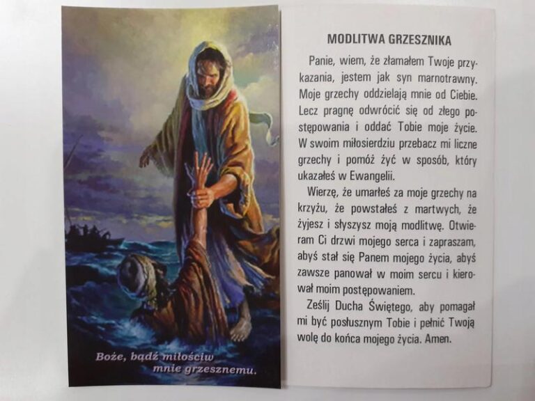 Modlitwa grzesznika jako droga do wzrostu w łasce Bożej